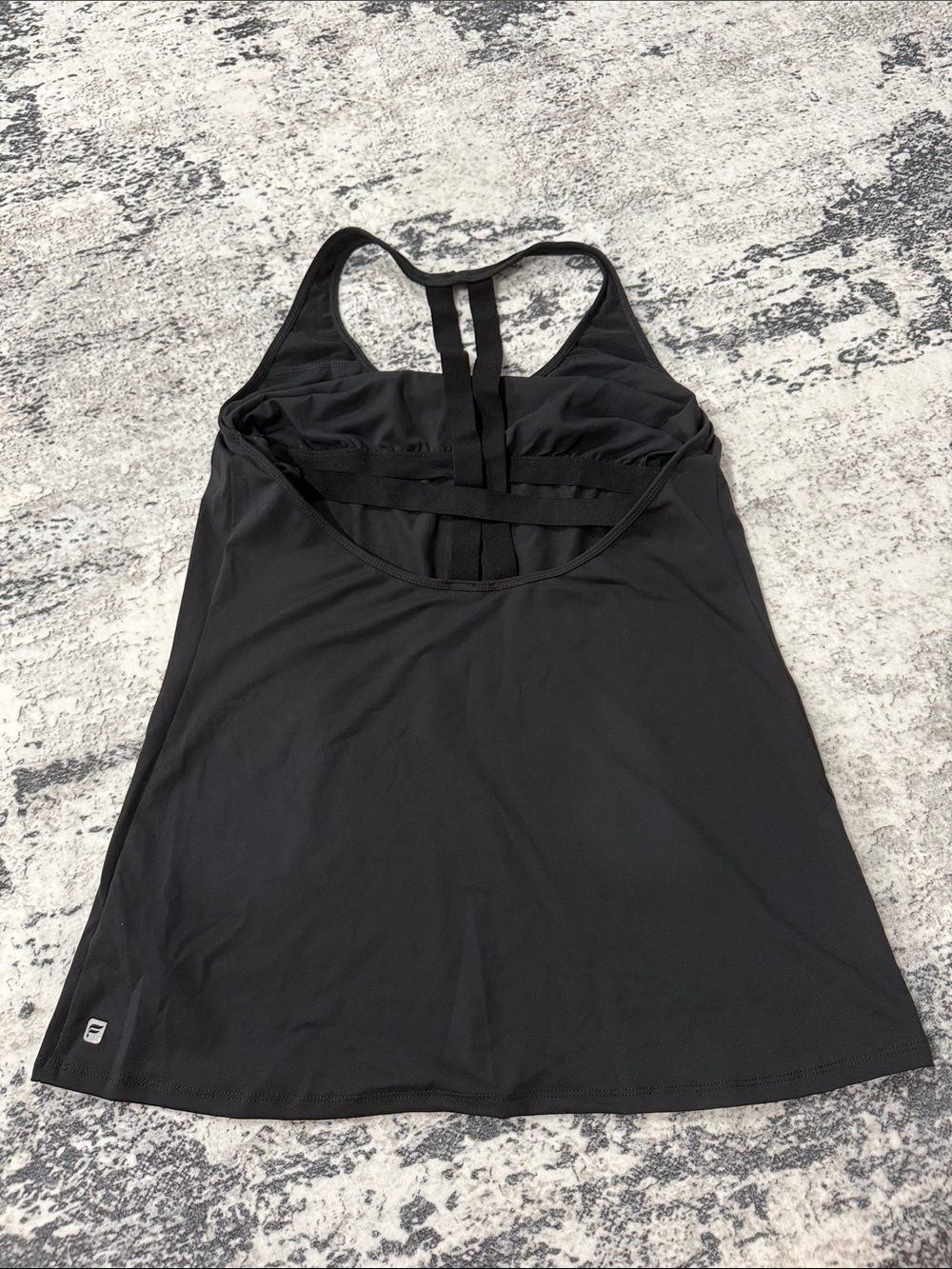 Fabletics Black Racerback Athletic Tank - Picture 2 of 2